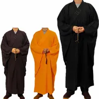 3 색 유니섹스 shaolin 사원 의상 젠 불교 가운 누워 몽크 의류 명상 가운 훈련 유니폼 suit1