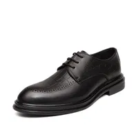 Deri Erkekler Rahat Ayakkabılar Lace Up Ofis Moda Ayakkabı Erkek Tasarım Oxfords Ayakkabı Kalite Ofis 2021 Yeni Erkek Ayakkabı