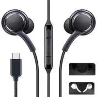 Kulakiçi Stereo Kulaklık Kulaklıklar Samsung Galaxy Not 10 Galaxy S10 S9 Artı, Mikrofon ve Hacim Uzaktan Tip-C Konnektörlü S10E Örgülü Kablo