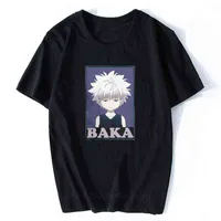 T-shirts nxy camisetas caçador x baka despeje hommes en coton manches cortes Killua Zoldyck anime japonais classique 221230