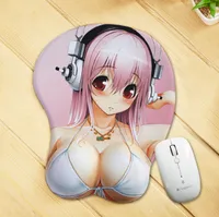 Anime 3D Mouse Pad Wrist Rest Soft Silica Gel Breast Sexy Hip Mice Mat PC Japan Indoorsman Best Friend Gift Goddess Cheap C1210