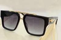 1009 Square Sunglasses Gold Black Frame Grey Shaded Designer Glasses for Men Women Sonnenbrille UV Protection Fashion Sun Glasses with Box