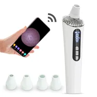 Visual Blackhead Remover Camera LCD Electric Vacuum Heating Pore Cleaner Acne Removal Nose Face Deep Cleansing Beauty Device a30
