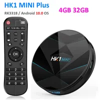 HK1 Mini Plus Android 11.0 TV Box RAM 4GB 32GB RK3318 4K Dual Wi-Fi Bluetooth Bluetooth 4K 60FPS USB3.0 Установите верхнюю коробку