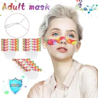 Radkappen Masken Mini-Schild Waschbar wiederverwendbarer Waschlappen für Erwachsene Komfortable transparente PVC-visuelle Tuch-Waschlappen Schal Bandana1
