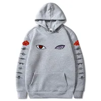 Y2k Harajuku Anime Hoodies Naruto Uchiha Uzumaki Hatake Eyes Printing Pullover Sweatshirt Hip Hop Streetwear Tops