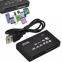 Todo en un mini lector de tarjetas de memoria USB 2.0 Multi en 1 Universal externo SD SDHC Mini Micro M2 MMC XD CF MS