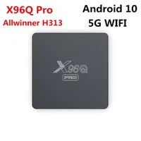 X96Q Pro Allwinner H313 Android 10 TV Box 1G8G 2G16G 2.4G 5G Dual Wifi Smat TV Box PK X96 Mini X96Q