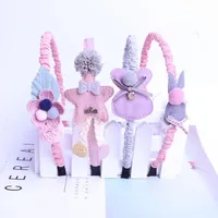 어린이 머리 장식 헤어 후프 손으로 짠 꽃 머리띠 절묘한 작은 공주 머리 꽃 눈동자 hair1의 한국어 버전