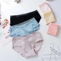 New Women&#039;s Panties Japanese girls&#039; pure cotton underwear small, fresh, simple and breathable women&#039;s briefs with needle drawn fish silk women