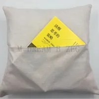 Süblimasyon Boş Yastık Kılıfı 40 * 40 cm Katı Renk Kitap Cep Yastık Kapak Kişiselleştirilmiş DIY Polyester Keten Yastık Kapak Ev Dekor