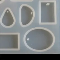 실리콘 금형 물 드롭 쥬얼리 수제 지그 소 퍼즐 패턴 타원 펜던트 장식 패션 금형 2 4yx K2