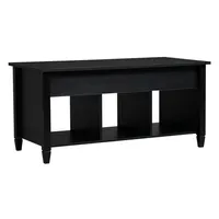 US Stock Living Rooms Furnitur Lift Top Coffee Table Modern Hidden Fack och lyft Tabletop Black A52