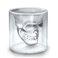 Skull Head Wine Glass Mug Crystal Beer Whiskey Shot Double Glass Cup Vodka Drinking Bar Club Beer Wine Glass Bottle