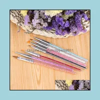 Nail Brushes Tools Art & Salon Health Beauty Set 7Pcs Crystal Brush 7 Kinds Of Painting Suitable For Professional Or Home Drop Delivery 2021