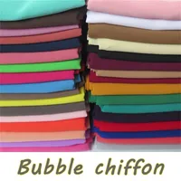 15 unids / lote de alta calidad de burbuja llano chalas de gasa para diademas populares hijab verano musulmanes bufandas Y201007