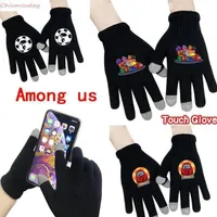 Unter den USA Ganzfingerhandschuhe Touchscreen Cosplay Cartoon Spiel Figur Modell Gestrickte Kinder Erwachsene Handschuhe Outdoor Reiten Sporthandschuhe FY2403