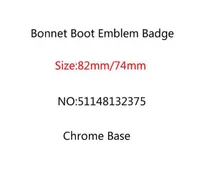 200 pcs / lote 82mm 74mm boato botão emblema emblema dianteiro tronco traseiro logotipo E46 E39 E38 E90 E60 x3 x5 x6 511481323