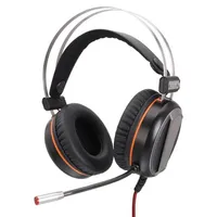 Vamery G601 Virtual 7.1 RGB Colorful Surround Sound Effect USB Gaming Headset with Mic Silver Gray a27 a27