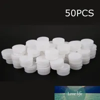 50 stücke 5g 10g Tragbare leere nachfüllbare Flaschen Kosmetische Glas Pot Eyeschadow Augencreme Gesichtscreme Container Box Container