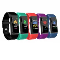 Plus Smart Band Fitness Bracelet Tracker Step Counter Smart Reloj Monitoreo de ritmo cardíaco Pulsera para teléfonos inteligentes