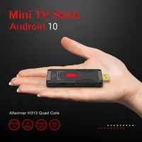Android TV Box X96 S400 Android10.0 OS TVStick Allwinner H313 رباعية النواة دعم SmartTV 2.4G WIFI 1 + 8/2 + 16GB