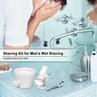 Набор для бритья для мужской мокрой бритья подставка для мыльной чаши для волос.