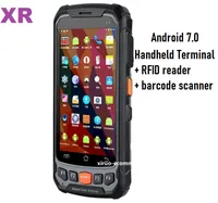 Pas cher portable sans fil Android 7.0 NFC pour le terminal portable avec lecteur RFID, lecteur de codes barres avec SDK lecteur UHF Handhled Pour le contrôle d'accès