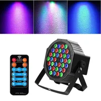 36W 36-LED RGB Remote / Auto / Sound Control DMX512 Hoge helderheid Mini DJ Bar Party Stage Lamp Light Wit * 4 Hoge Kwaliteit PAR LICHTEN