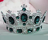 Nakrycia głowy Koronę księżniczki Bride Diamond Kryształ biżuteria Królowa przyjęcie weselne barokowe tiary ślubne / korony kobieta super jakość