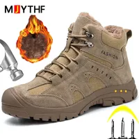2022 New Winter Boots Safety Shoes Men Wearable Industrial Anti-smash Anti-puncture Work Indestructible