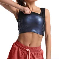 Women's Shapers Women Sweat Weight Loss Shirt Body Shaper Waist Trainer Vest Sauna Suit Workout Fitness Training Clothes Fat Burner Tops