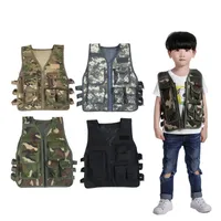 Colete infantil Tactical Molle Airsoft Sports Sports Airsoft Shootall Shooting Outdoor Camuflage Body Armour Combate Assault CiistCoat No06-027