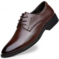 Traditionnel Hommes Cuir Robe Chaussures Business Business Business Derby Chaussures Typique Copée Célébration Homme Chaussures Chaussures Contourdi
