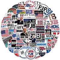 50pcs Let&#039;s go brando Biden Funny Sticker -I Did That Stickers For DIY Luggage Laptop Skateboard Motorcycle Bicycle Sticker