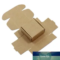 Mini Cardboard Paper Box Party Gifts Wrapper Case Natural Kraft Paper Box for Wedding Favors Candy Chocolate Packaging 50pcs/Lot