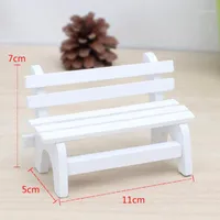 Decorative Objects & Figurines Personality Home Cute Mini Small Chair Ornament Miniatures White Model Garden Props Micro Landscape Wooden Or