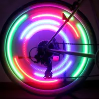 Sıcak Bisiklet Bisiklet LED Işıkları Motosiklet Elektrikli Araba Tekerlekler Konuşmalar Lamba Silikon 4 Renkler Flaş Alarm Işık Döngüsü Aksesuarları