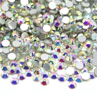 XULIN Non Hotfix Glass Flatback Stone Crystal Ab Rhinestone Wholesale 92Kinds Color SS3-SS50 For Nail Decoration