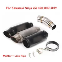 Exhaust Pipe Motorcycle For Ninja 250 400 2021-2021 Tip Escape Middle Mid Connection Link Tube1