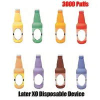 Original Later XO Disposable Pod Device E-cigarette Kit 3000 Puffs 1100mAh Battery 8ml Prefilled Cartridges RGB Light Vape Pen VS 5754