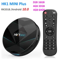 HK1 Mini Plus Android 11.0 Smart TV Box 4GB RAM 64GB Rockchip RK3318 1080P 4K 60FPS USB3.0 Google Play Set Top Box