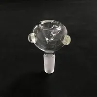 Glisse en verre bols morceaux bongs bols bols plate-forme accessoires céramique ongle de céramique 14mm 14mm 18mm mâle jaune fumeur tuyaux d'eau DAB plates-plates bang diapositive