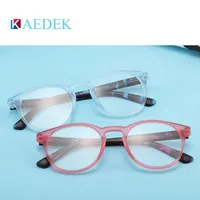 Occhiali da sole Kaedek Leggendo gli occhiali per donna e uomo nero rotondo rotondo telaio ottico lettori con sacchetto tartaruga da donna rosso Eyeglasses1