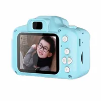 키즈를위한 미니 디지털 카메라 장난감 2 인치 HD 화면 충전 가능한 사진 소품 귀여운 아기 아기 생일 선물 야외 게임 1