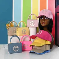 Telfars Purse and Handbag Luxury Designer Rhinestone Small Crossbody Hat Fashion Diamond Mini Shoulder Bag Caps Set