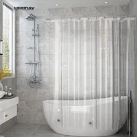 Ufriday полный прозрачный душевой занавес вкладыши прозрачные ванны для ванны PEVA MILDEW PEECTION Водонепроницаемая ткань для ванной комнаты для дома 201029