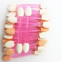 Makeup Pinsel 50pcs Einwegbürste Lidschatten Dual Sided Sponge Nylon Set Lidschatten für Kosmetikapplikator Make-Up-Werkzeuge