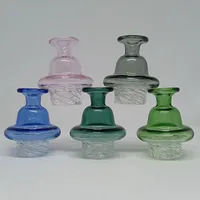 Casquette de glucides colorés Capuchon de glucides en verre à bulles 32mm à bulles filant pour quartz Thermal Banger Bong Huile DAB Tool de plateaux DAB