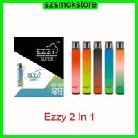 100 Оригинал EZZY 2 в 1 Дизайн одноразовые 2000 Puffs 900mAh Barkry 6.5 мл POD против гиппе Max Flow Air Bar Lux 0268181